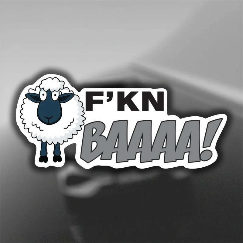 Sheep FKN BAAA Stickers, Funny Farmer Humor Stickers, Classic Off Road