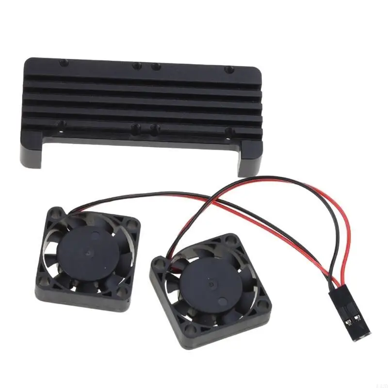 

F42D Aluminum Alloy Cooling for Case WithDual Fans for Pi 2W Quad-core for