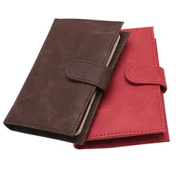 Women Men Hasp Passport Cover PU Leather Vintage Wallet Travel Accessories ID Credit Card Holder Pocket Portable Purse Pouch