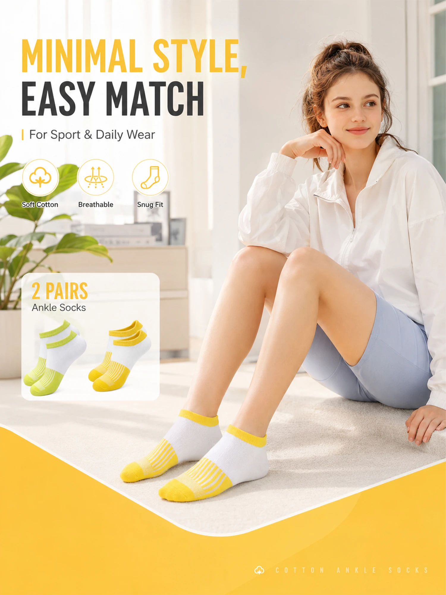 1/4/6 paires de chaussettes à blocs de couleurs pour femmes, chaussettes d'été respirantes en coton rembourré, coupe basse, pour sport, course à pied, antidérapantes, évacuant l'humidité