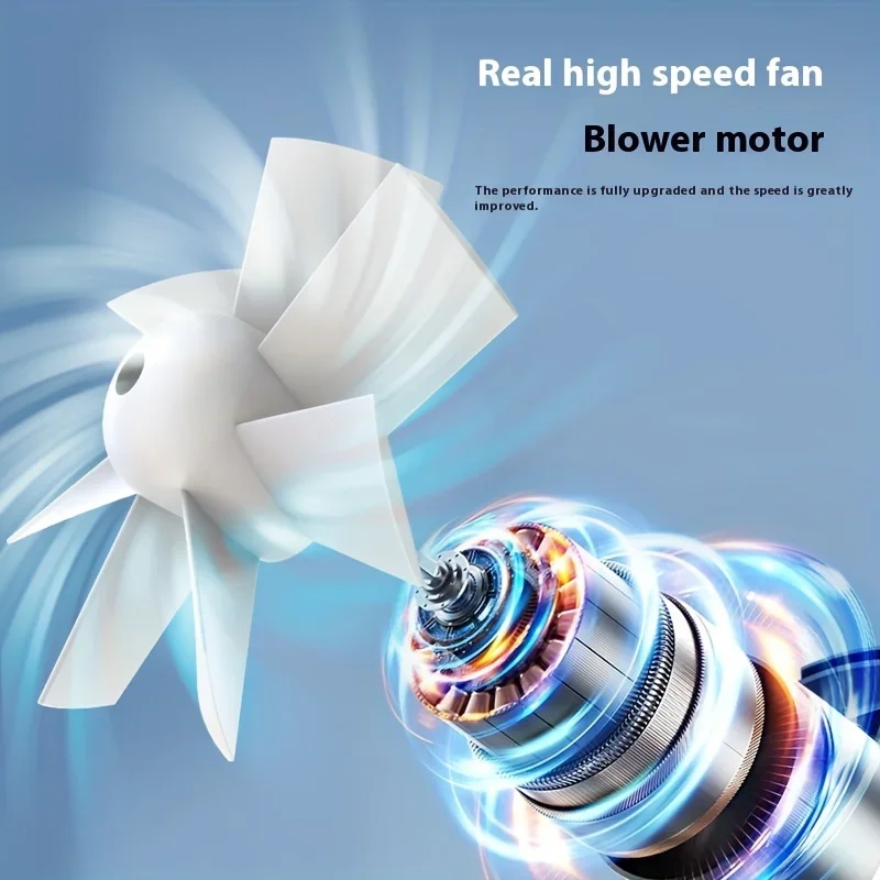 1PC 3600mAh Handheld Portable Fan Rechargeable Pocket Fan Portable Air Cooling Mini Fan USB For School, Outdoor Use, Camping,