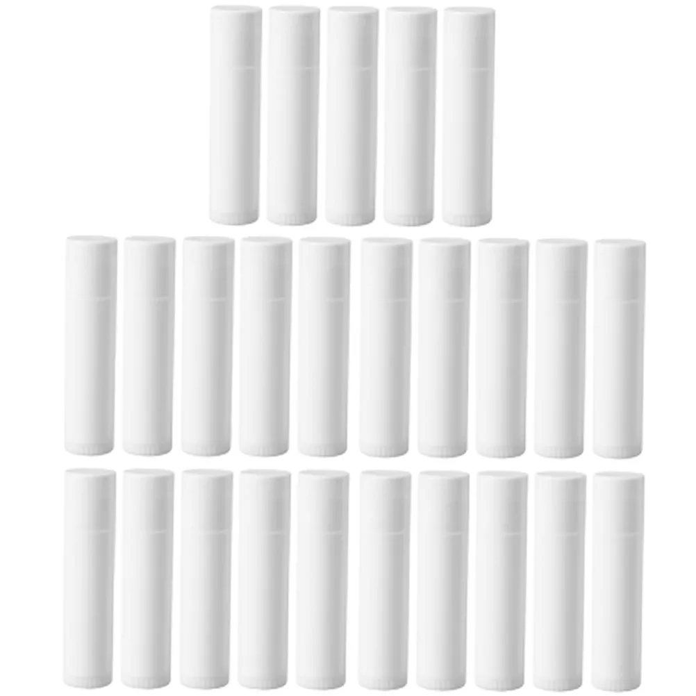 

30Pcs Lip Balm Tubes Premium Plastic DIY Empty Lip Pomade Storage Tubes for Handmade Lipstick Craft Makeup Accessories