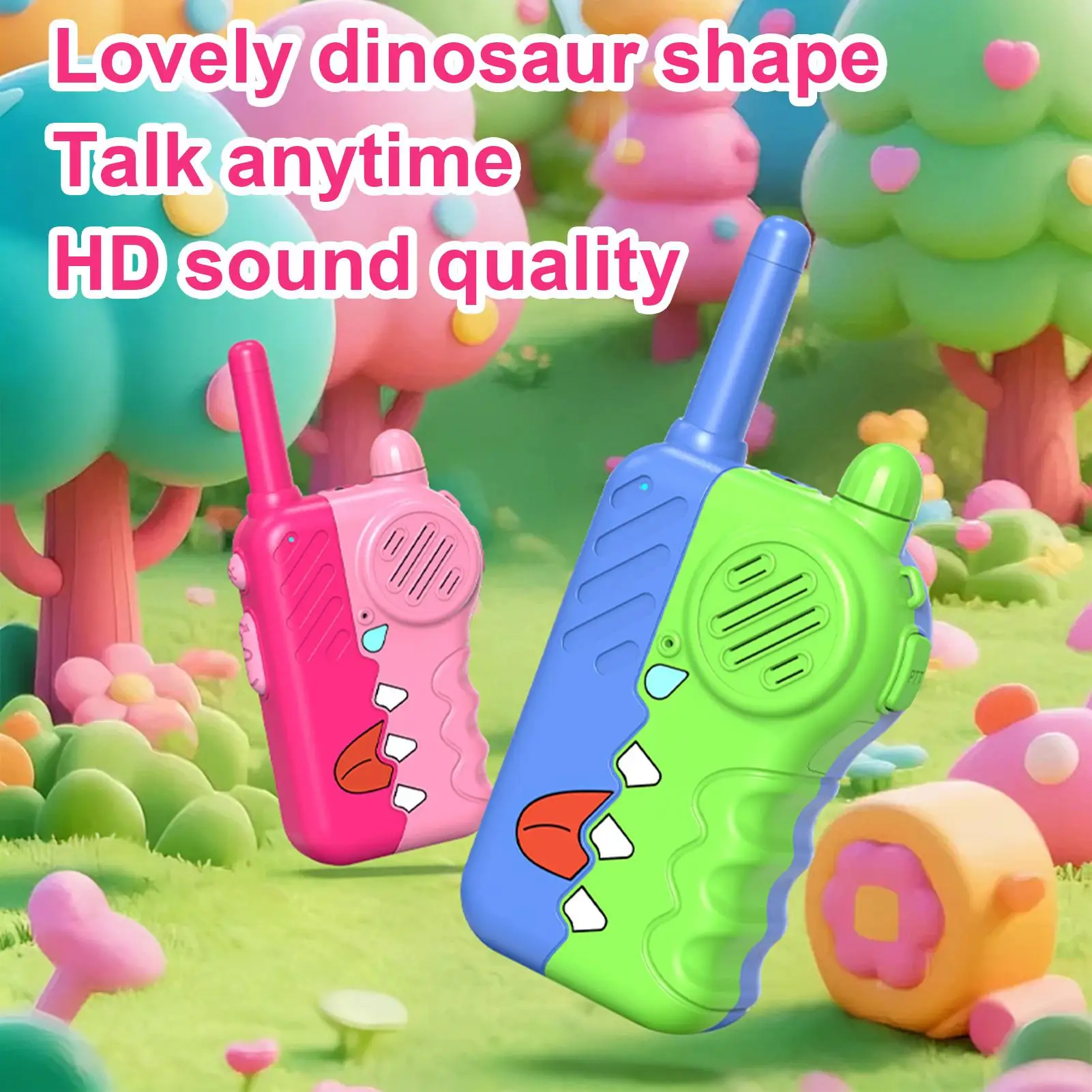 Walkie-talkies Leuk draadloos interactief met zaklamp Walkie-talkie voor kinderen Educatief speelgoed voor binnen en buiten, thuispark