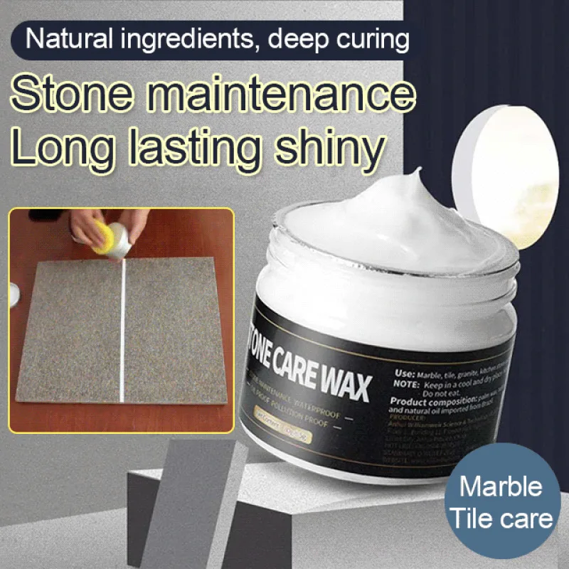 80g marble polish stone crystal plating Stone Marble Polishing Care Wax Can\'t miss Stone marble polishing care wax