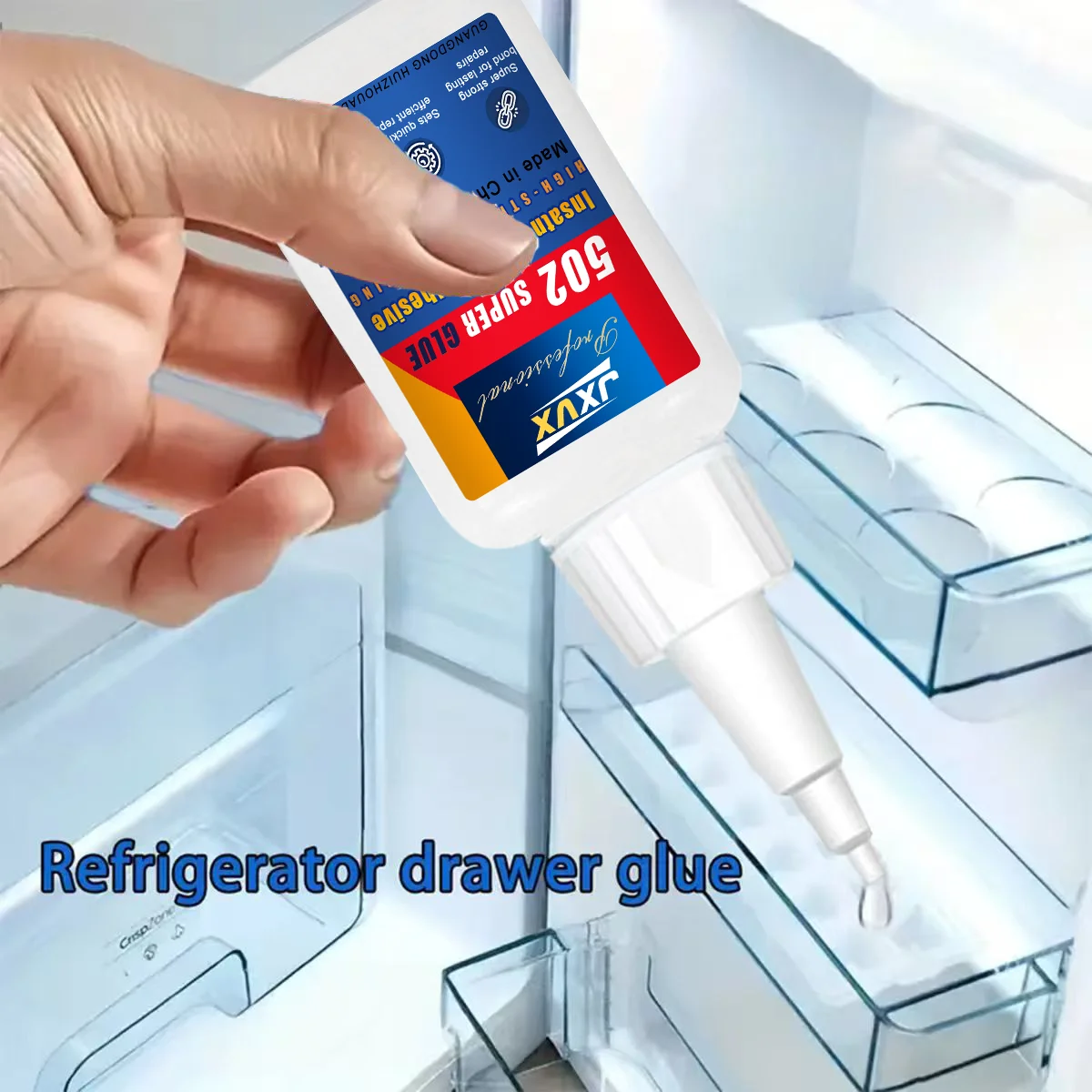 Super professional adhesive Super 502, fast instant adhesive, Cyanacrylate hardware, metal cars, wood crafts, DIY, second hand.