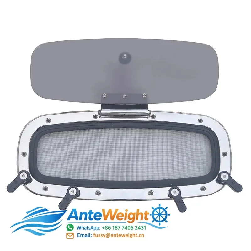 Boat Porthole/Portlight Hatch/Window- Stainless Steel Rectangular Opening for Boat/Yacht/Nautical/RV