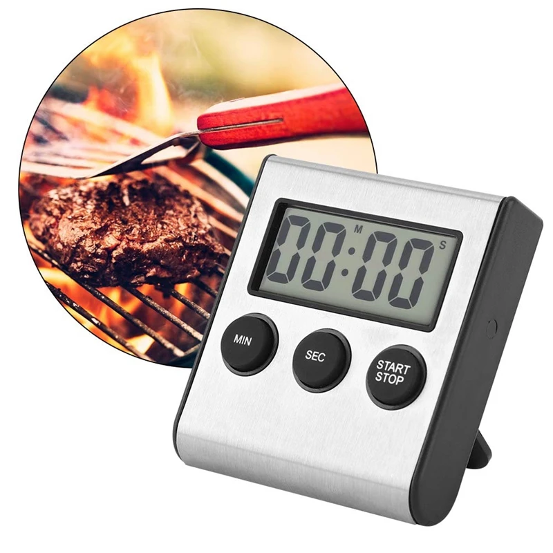 BEAU-Kitchen Digital Timer Cooking Timer Multi-Function Timer With Magnet On The Back And Wall-Mounted