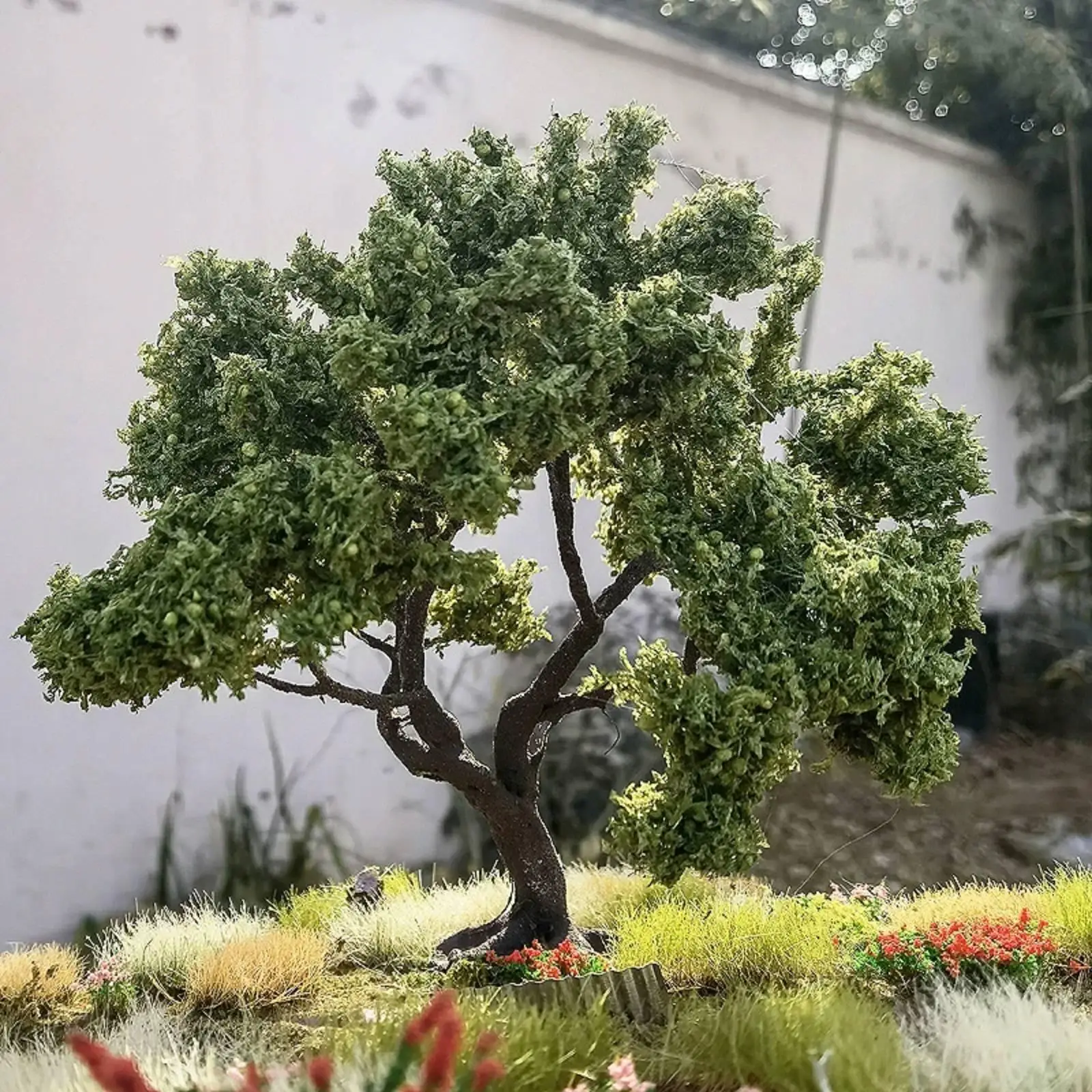 DIY Wood Model Kit Miniature Landscape Tree for Scenery Design Tabletop Diorama and Creative Projects