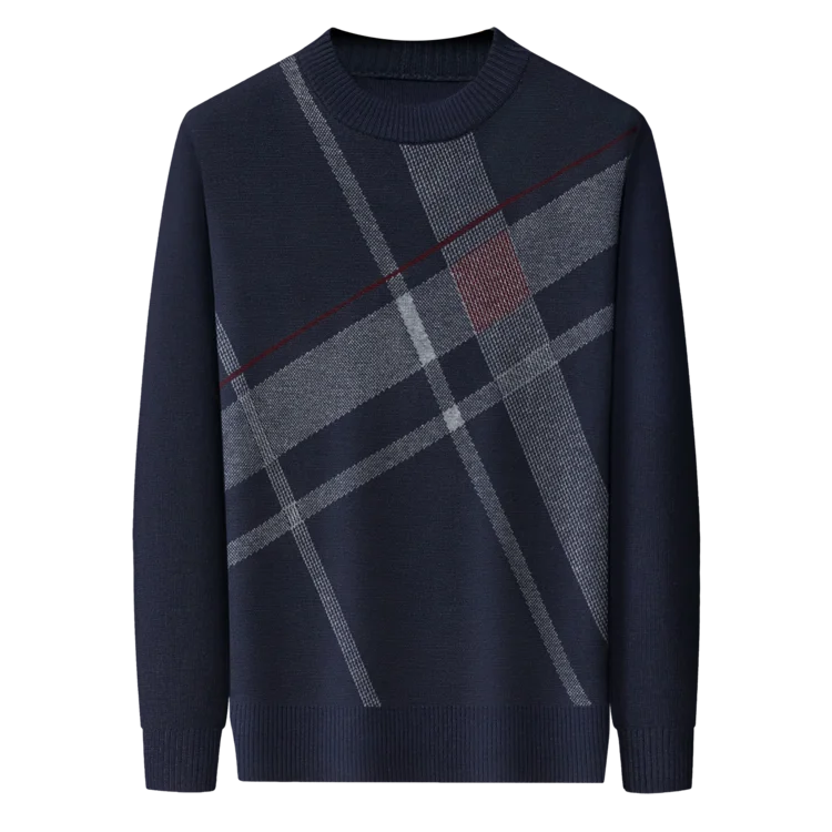 

round Ne Stand Youth ular Pattern Knitted Sweater Faionable Polyester Fiber Long Sve Ciwalk Suitable Women's K...