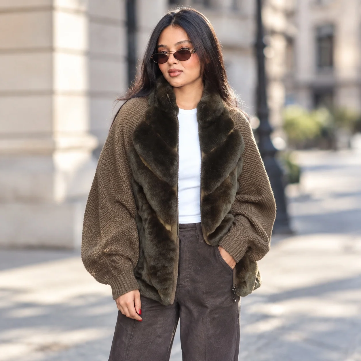 Patchwork Stand Collar Coat Regular Length Casual with Japanese Korean Casual No Hood Long Sleeve Regular Sleeve Women Jacket