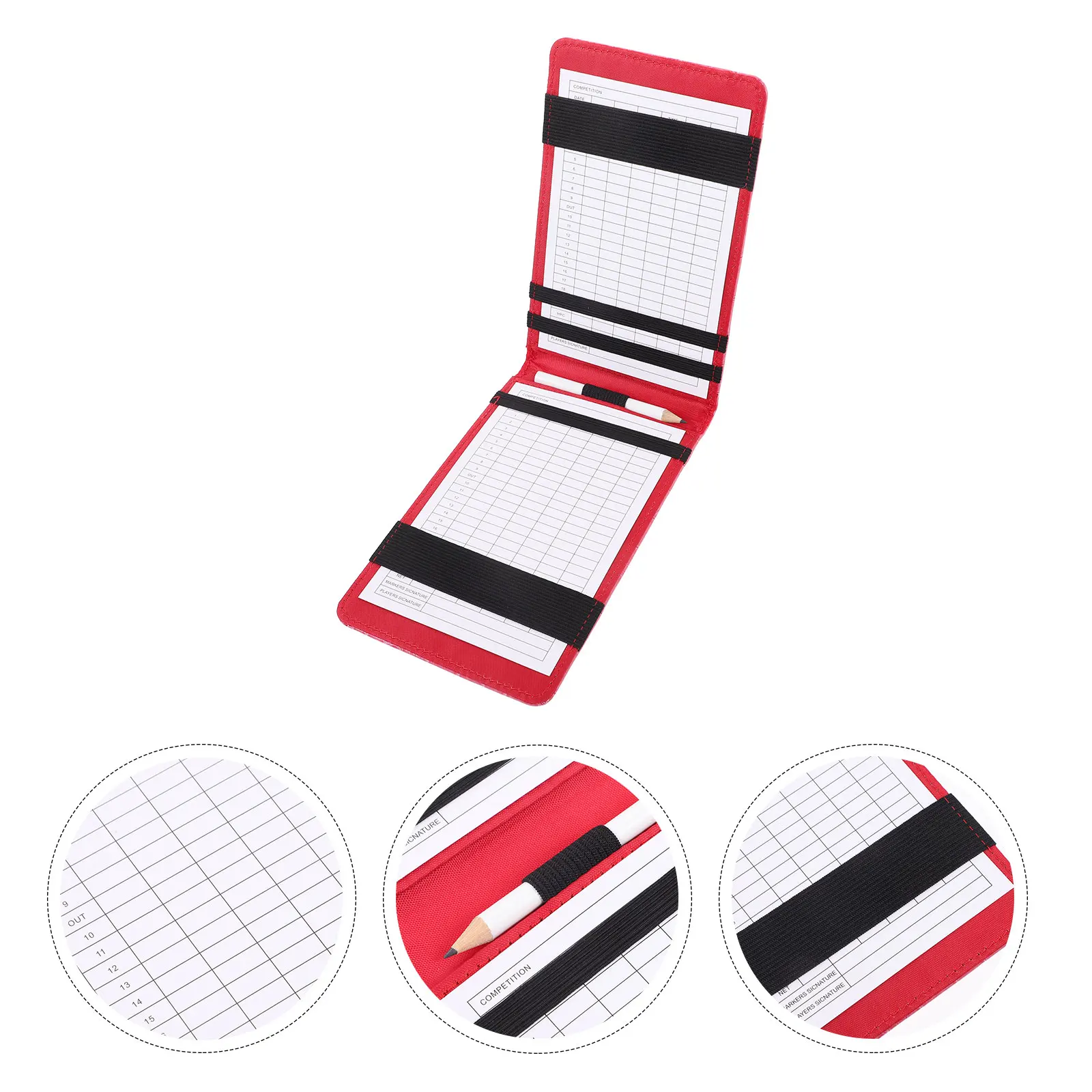 

Golf Scoring Book Portable Golfing Record Score Card Holder Scorecard Holders Recording Notebook Cards Golfs Scorebook Keeping