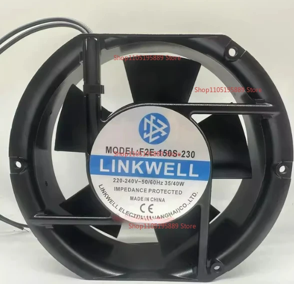 

Вентилятор для шкафа LINKWELL 17251 F2E-150S-230, AC220-240V, 35/40W, 17 см