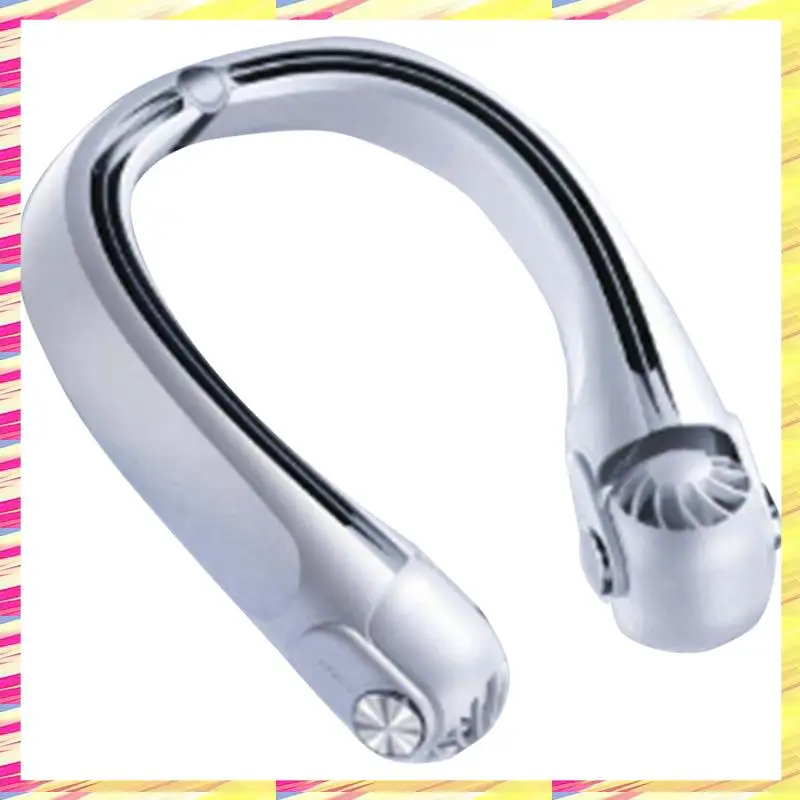 

ABJJ Вентилятор для шеи Портативный шейный вентилятор 3-скоростной портативный шейный вентилятор Охлаждающий вентилятор с шейным ремешком без помощи рук Мини-USB Перезаряжаемые турбовентиляторы