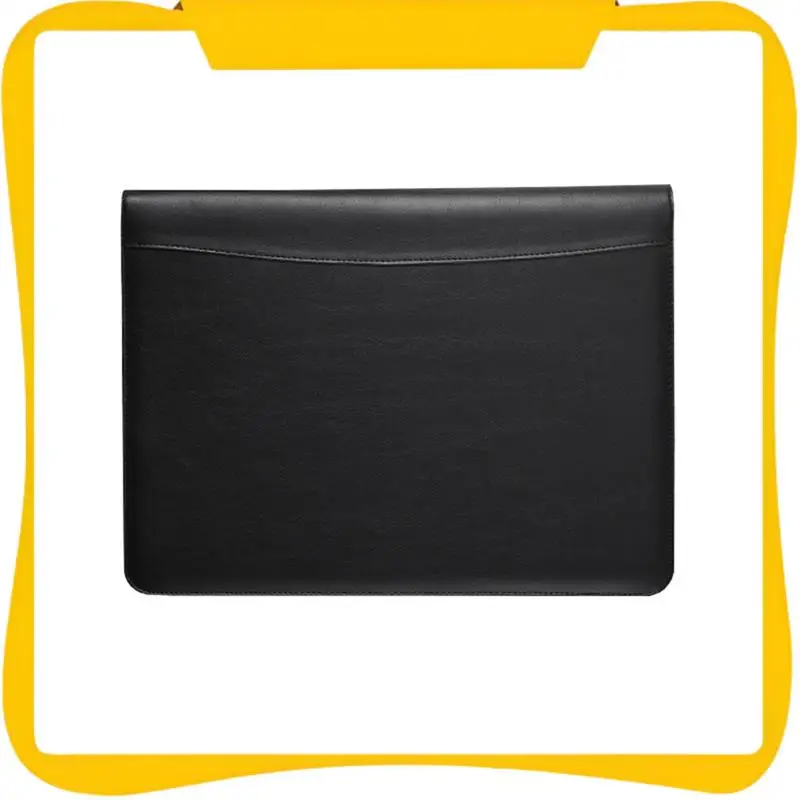 Portable Business Padfolio Portfolio Case Contract File Folder A4 Conference Folder PU Leather Portfolio Folder