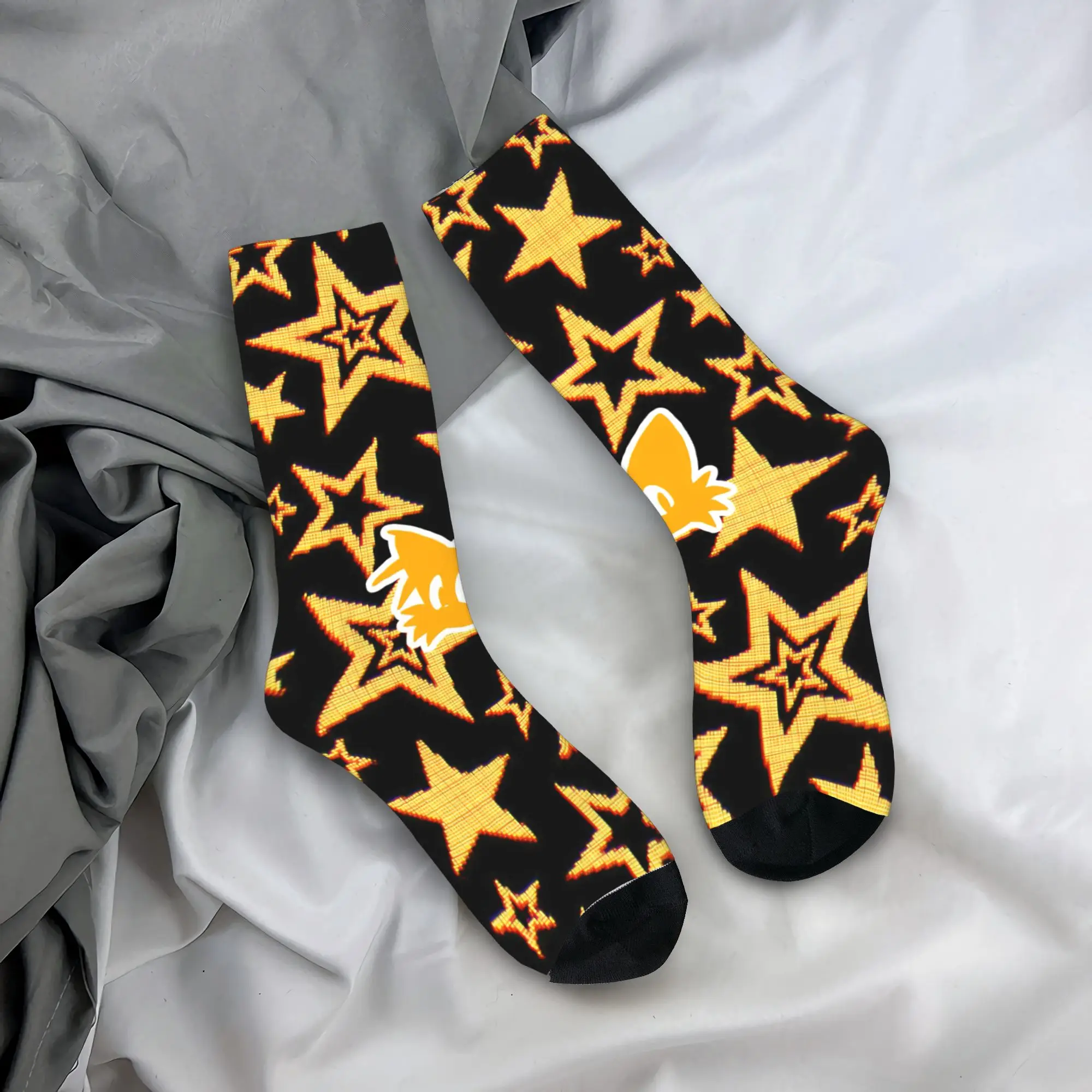 Shadow The Hedgehogs Socks Men Women Novelty Cartoon Socks Spring Summer Autumn Winter Middle Tube Socks