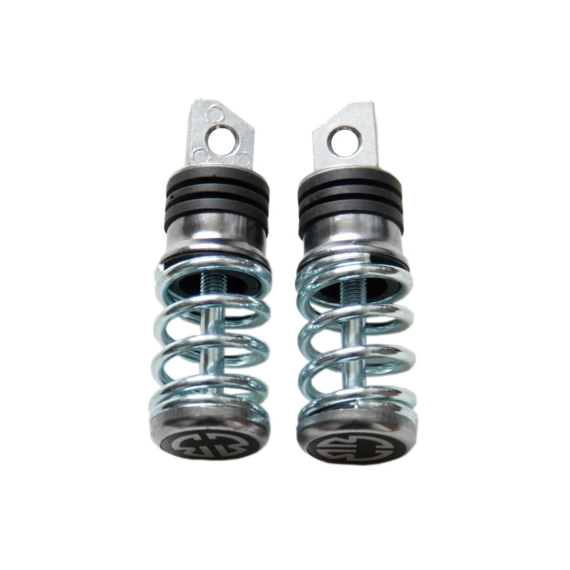 Universal spring-type rear foot pedals, modified foot pegs fit Xiaogui electric scooter and most electric motorcycles