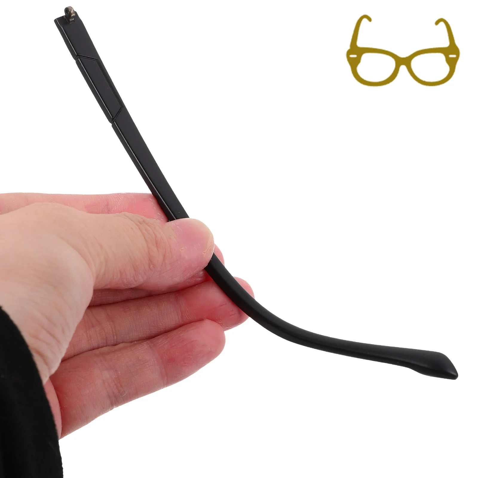 

1Pair Universal Eyeglasses Arm Legs Replacement Temples Exquisite Craftsmanship Safe for Skin Eyeglasses Arm Glasses Parts