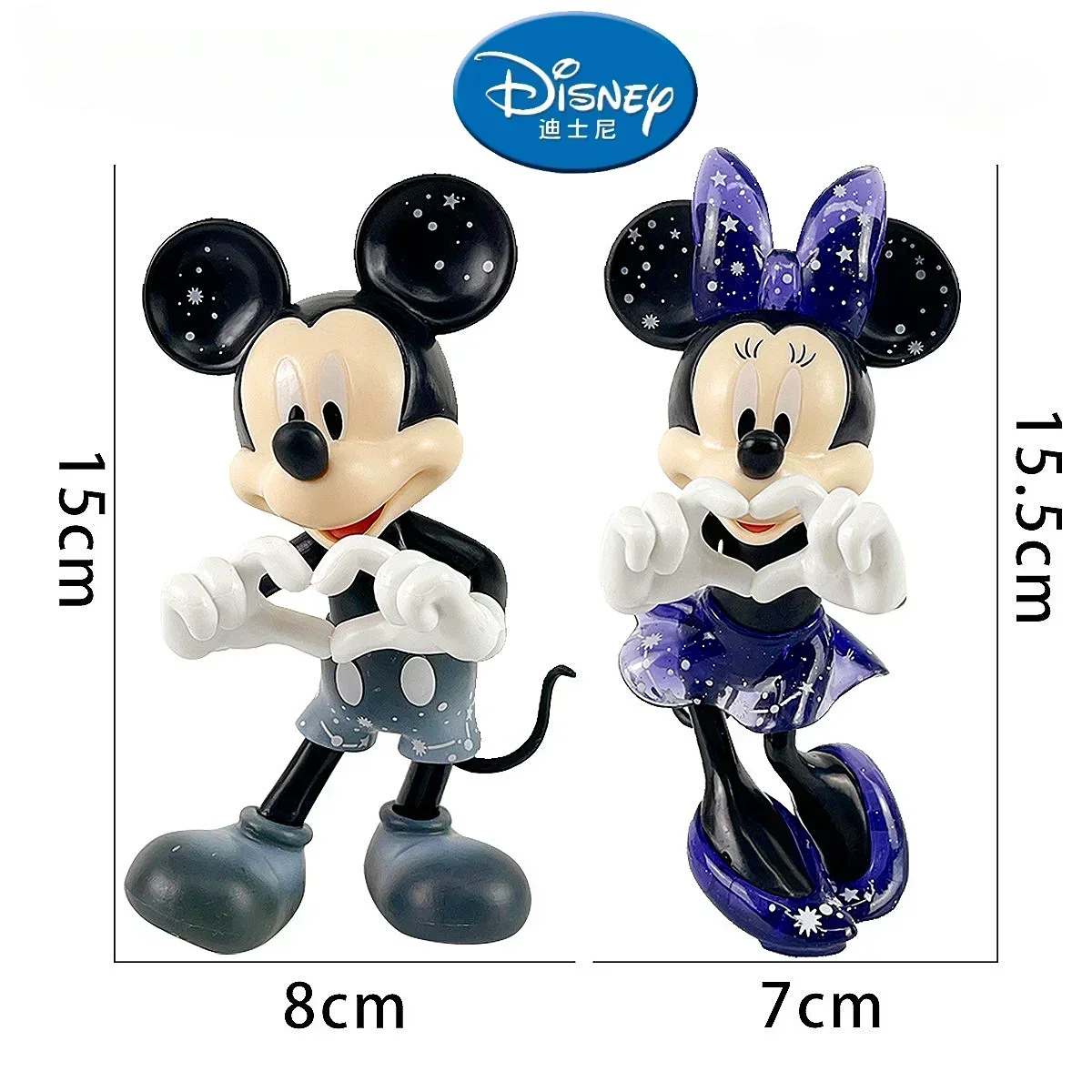 MINISO Mickey Mouse Minnie Figure Cartoon Tidal Suit Anime Cartoon Doll Ornaments Birthday Gift For Boys And Girls Model Toys