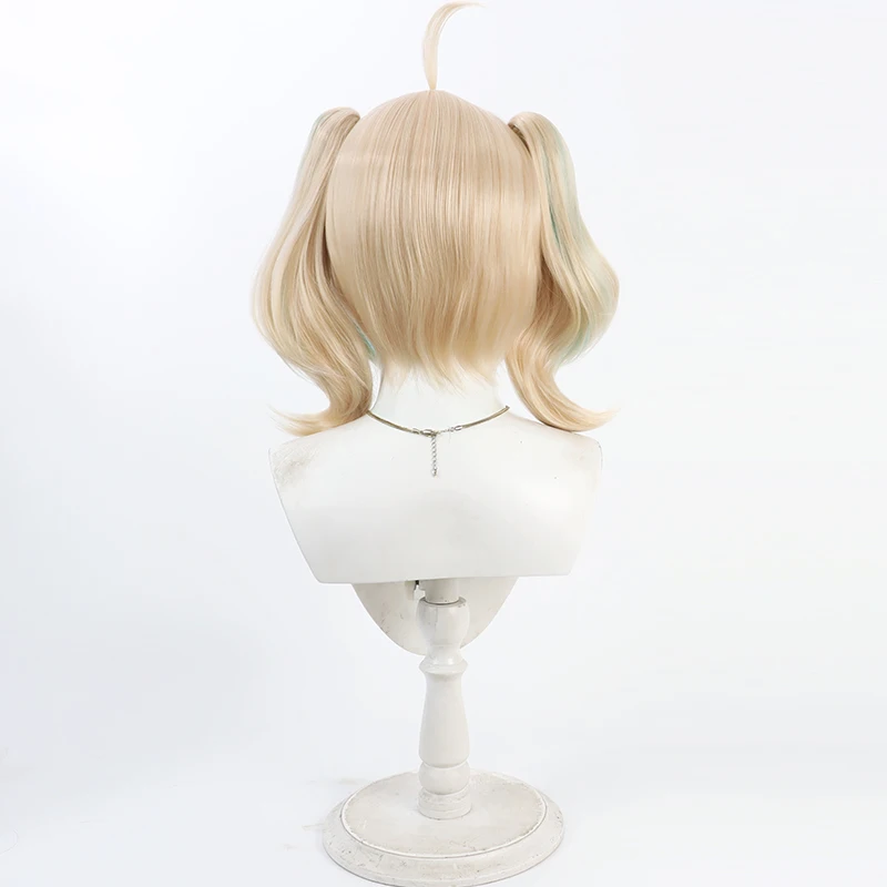 Anime Game Vtuber Nijisanji YouTuber Enna Alouette Cosplay Wig Halloween Party Prop Synthetic Hair Heat Resistant Fiber+Wig Cap