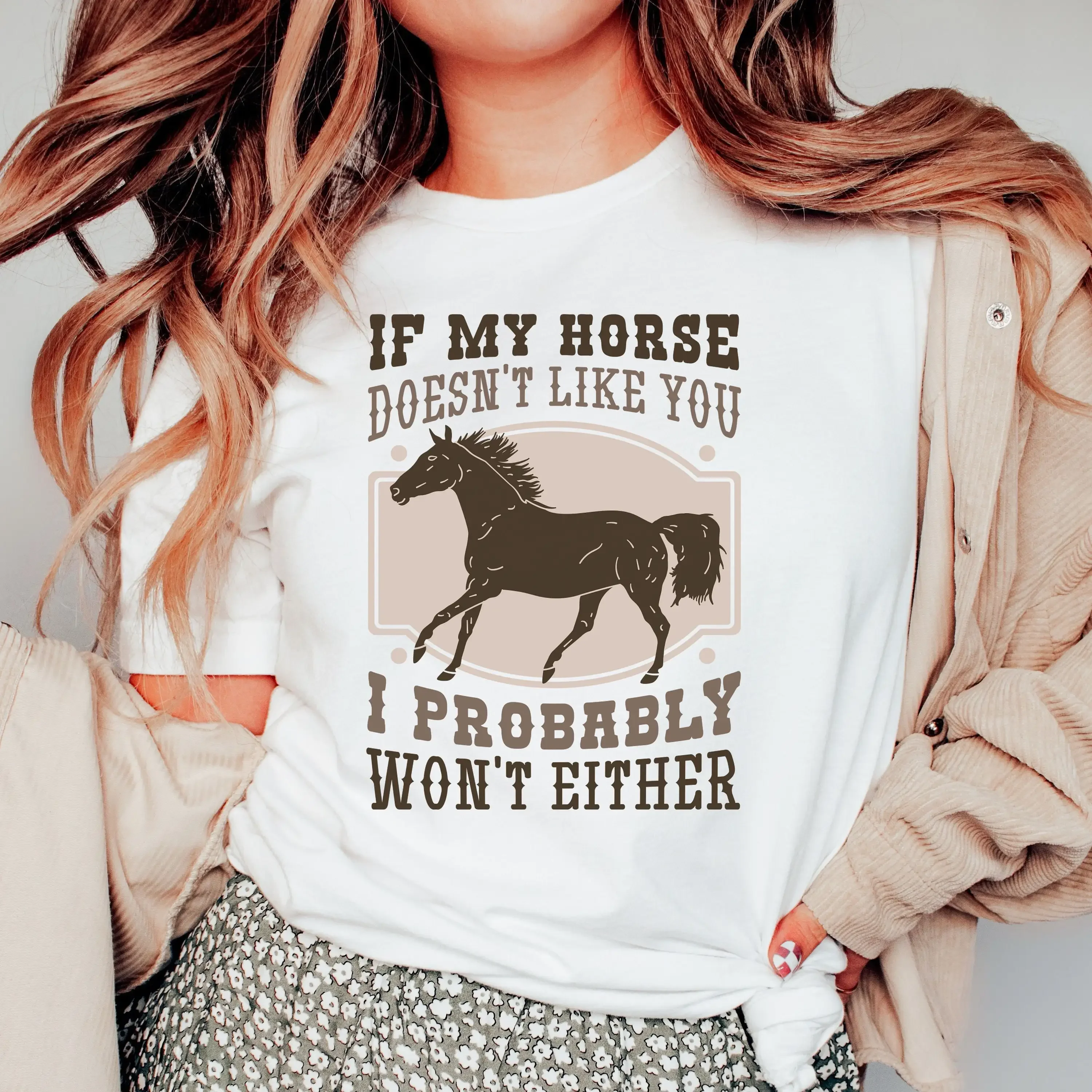 Pferdemädchen-T-Shirt: Let's Go Girls – Reitsportliebhaber, Trail Rider, Cowgirl, Farm, Scheune