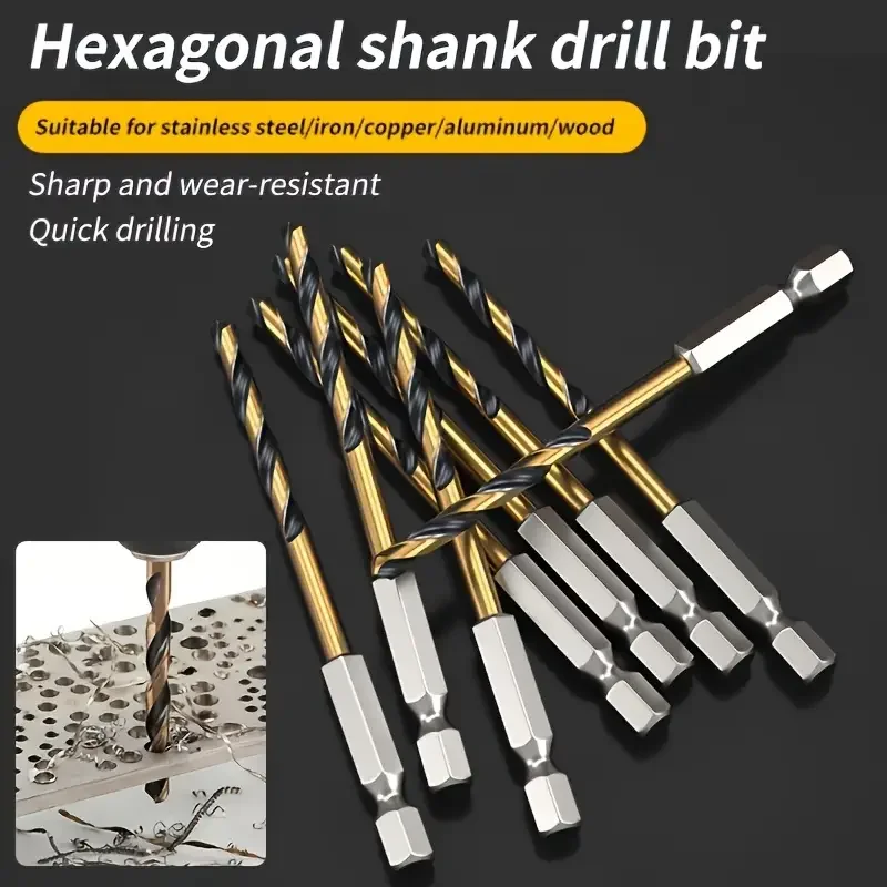 

Halloween and Christmas, 10-Piece 1-10mm High-Speed Steel Drill Bit Set - Perfect for Rotary Tools, Hex Shank Drill Bits, and Hand Tools. Made of Cobalt-Containing High-Speed Steel, Suitable for Drilling in Stainless Steel, Metal, Wood, Plastic, Etc. Mult