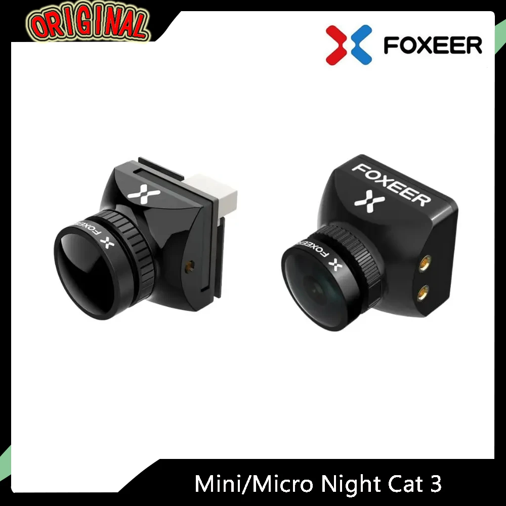 

FPV Cam Foxeer Mini/Micro Night Cat 3 — 1200TVL, 0,00001 люкс ИК, ночное видение, 850 нм ИК, 4:3 PAL/NTSC, FPV Racing/Freestyle