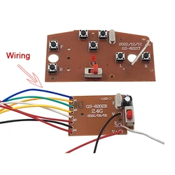 2.4G siedmiokanałowy obwód drukowanych przesuwny i obrotowy moduł zdalnie sterowanym samochodowym akcesoria do zdalnego sterowania sterowania nowym modułem samochodowym