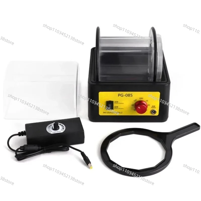 Brass/Silver/Gold Cleaning Polisher Rotating Rock Tumbler PG-085 Electric Tumble Polisher for Coins Walnut Jewelry