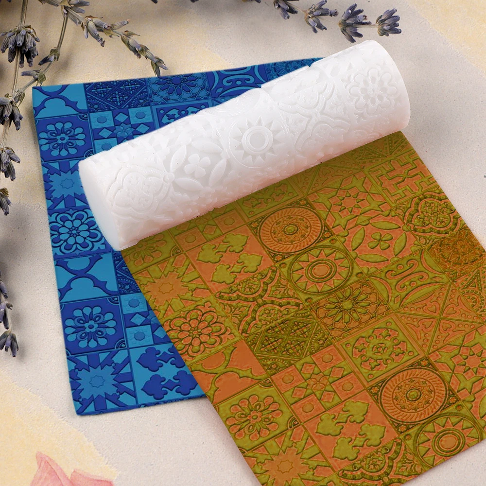 Polymer Clay Seamless Texture Roller Mold with Honeycomb Patterns for Jewelry Making,Ceramic Textures,DIY Crafts,Jewelry Making