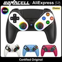 Controlador para Playtion5/PS5 Pro/Slim/PC Gamepads inalámbrico con efecto Hall RGB Turbo vibración botón programable Joystick de juego