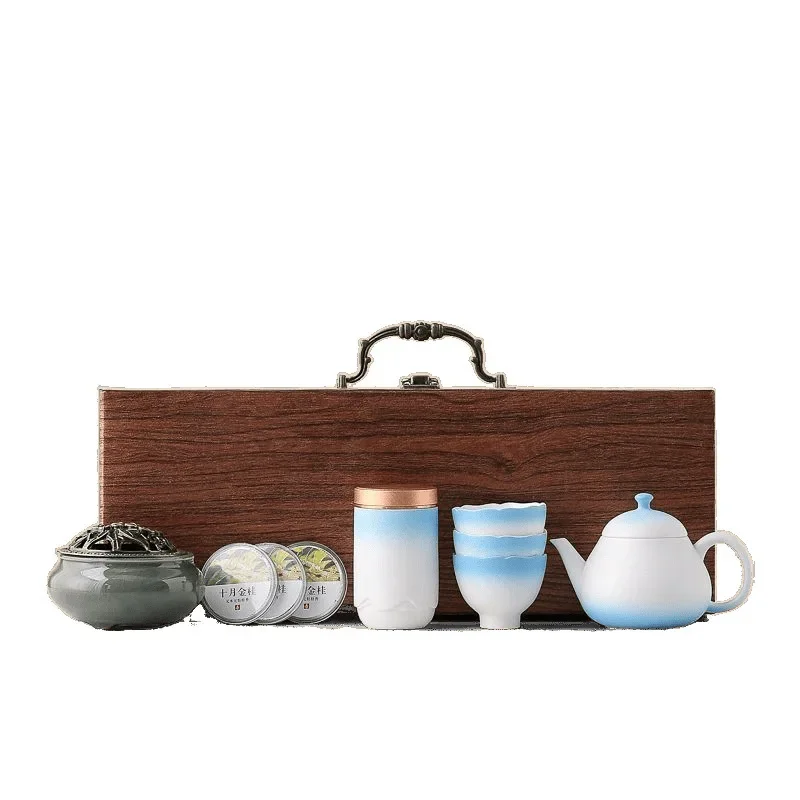 Guochao Forbidden City merchandise tea set gift set to give customers high-end souvenir practical