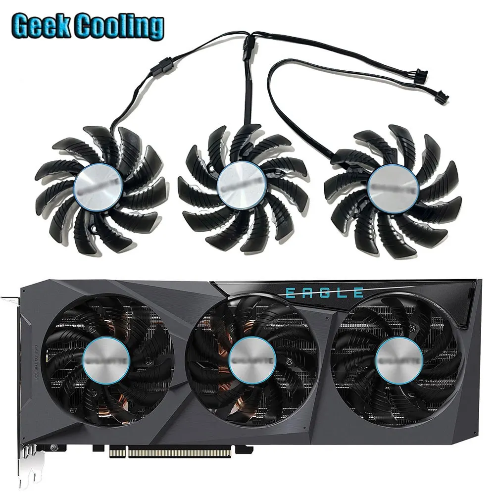 NEW Original 75MM 4PIN 0.35A PLD08010S12HH T128010SU Video card cooling fan，For Gigabyte RTX 3070 EAGLE Video card