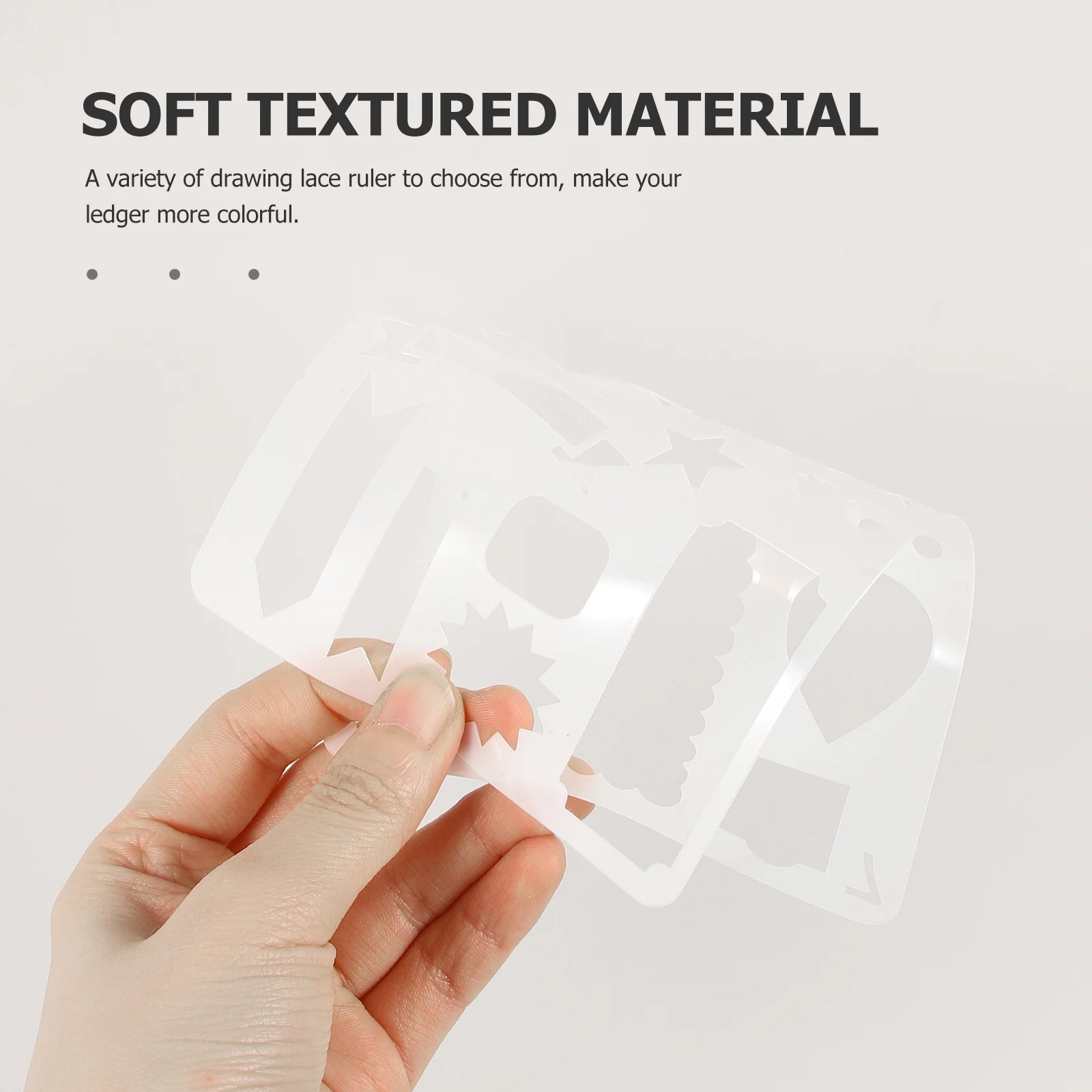 

6Pcs Drawing Planner Stencils Plastic Hollow-Out Templates for DIY Journal Painting Crafts Decorative Art Supplies