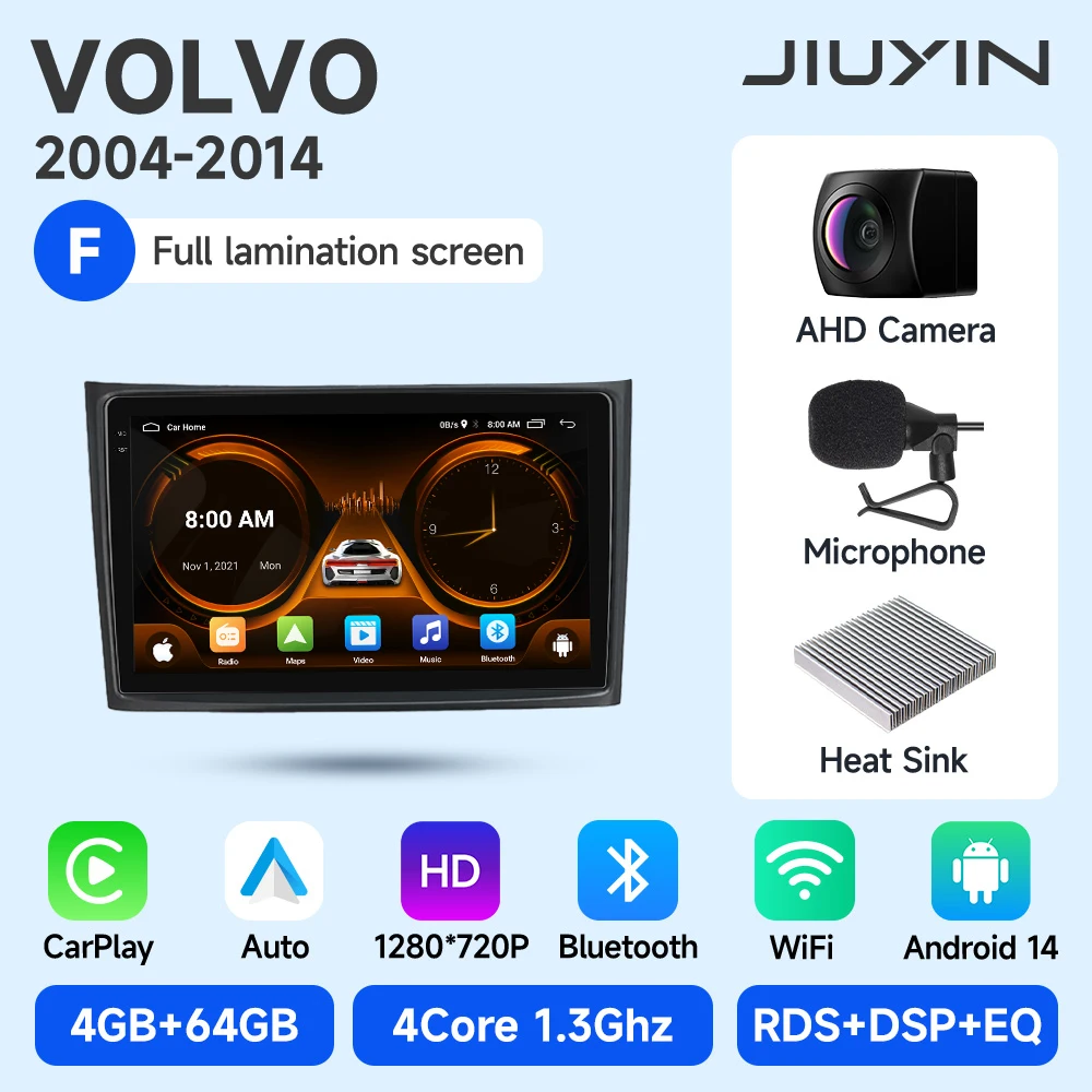 Android 15 Autoradio Voor Volvo XC90 2004-2014 Multimedia Video Player Navigatie Stereo GPS Octa Core 2 Din achteruitrijcamera WiFi