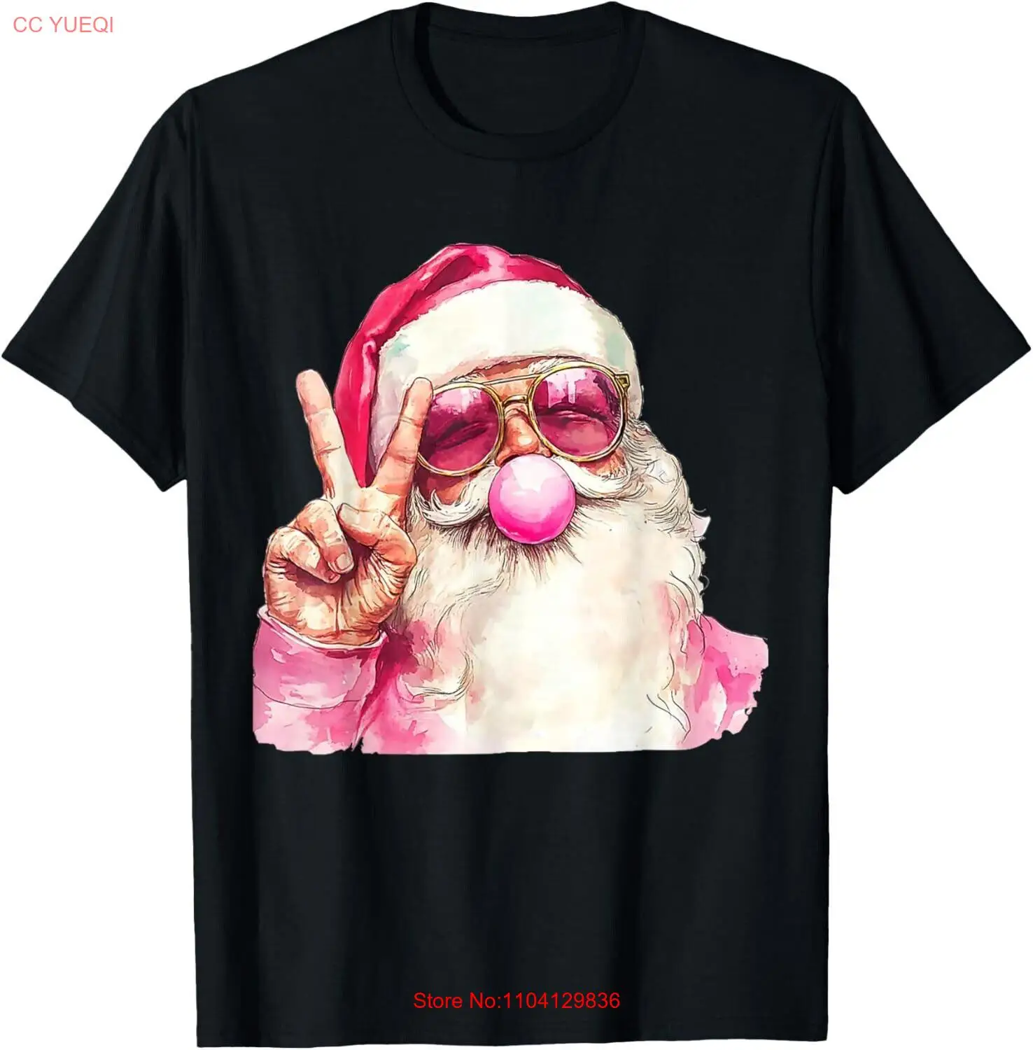 

Cute Retro Santa Christmas Blowing Bubble Vintage Girly T-Shirt, Hoodie, Sweat
