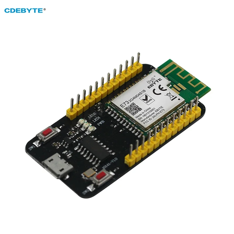 E73-TBB Transceptor sem fio, Test Board para Bluetooth ARM nRF52832, 2.4Ghz, 2.5mW, IPX, Antena PCB, IoT, UHF, receptor Ble 5.0 Rf