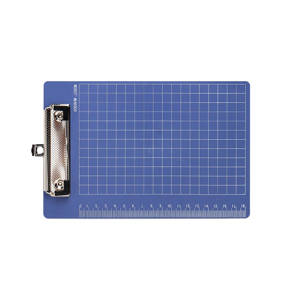 

3Pcs Plastic Clipboard Solid Easy Open Close Lightweight Portable A5 Blue Clip Board Plastic Clipboard