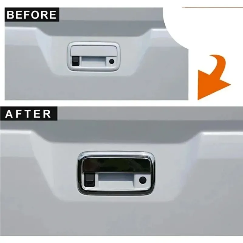 

For Daihatsu Atrai Hijet Cargo 2022-2023 ABS Carbon Fiber Car Tailgate Handle Decorative Cover Sticker Car Accessories