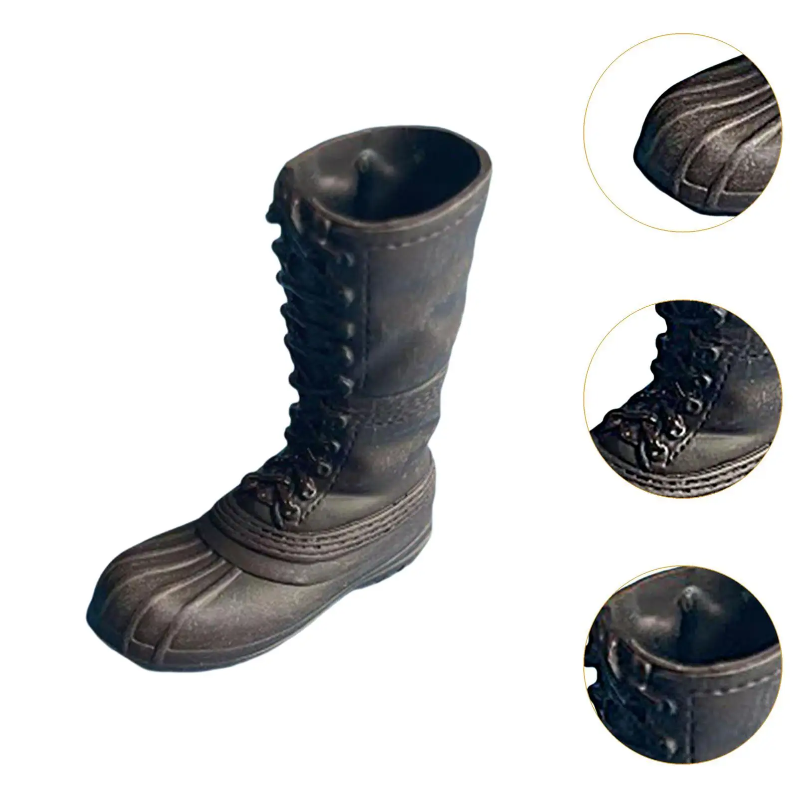 Botas de zapatos de figura a escala 1/6, calzado de figura de acción, accesorios de disfraz, modelo de botas de zapatos en miniatura DIY para accesorios de 12"