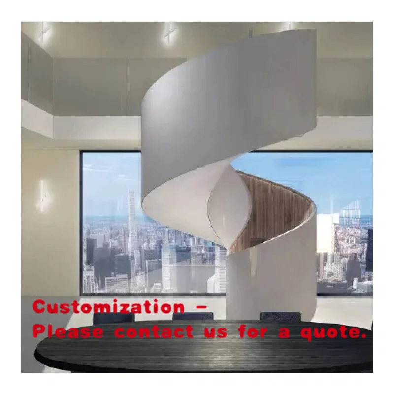 custom.Customized China Factory Supplier Indoor Art Metal Stairs Stainless Steel Structural Design Staircase