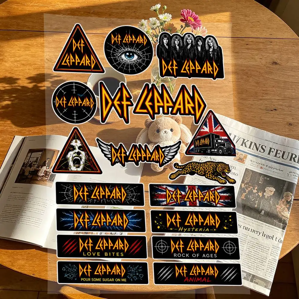 D-def leppard Japanese Motorcycle Sticker Suitable for Motorcycle Body Reflective Car Sticker Helmet Decal