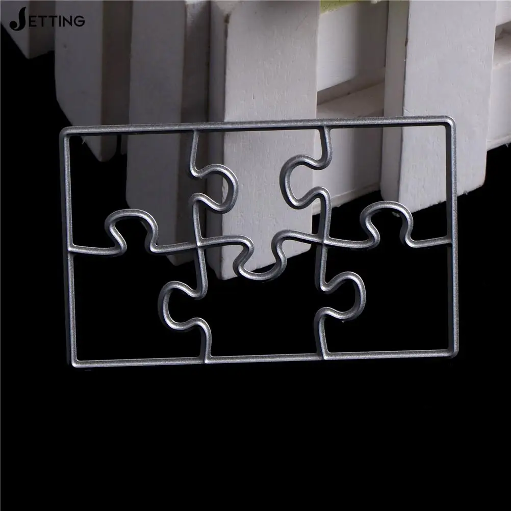 Metal Cutting Dies DIY Scrapbooking Puzzle Embossing Dies Customized Cut Stencils La coupe meurt des pochoirs 6.5*4.2cm