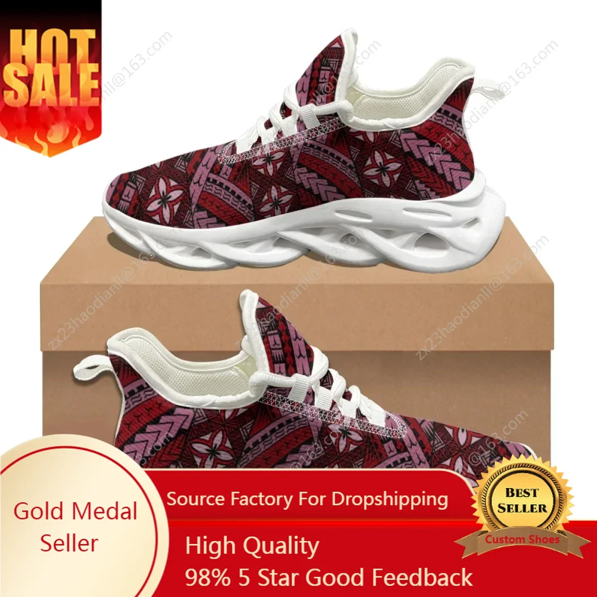 

Polynesian Hibiscus Flower Design Basketball Shoes New Street Trend Durable Outdoor Running Shoes Comfortable Lace-up Sneakers