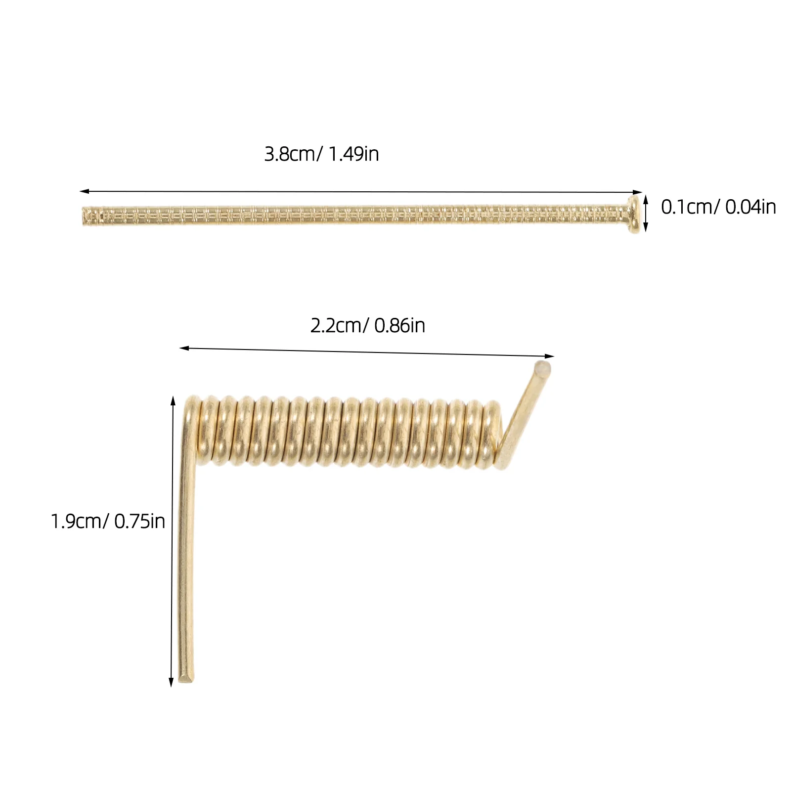 4 Stück Edelstahl-Haarnadel-Clip-Federn, V-förmige Ersatz-Metallfedern für Haarklammern, starker Halt, Haarnadel-Hardware-Reparatur