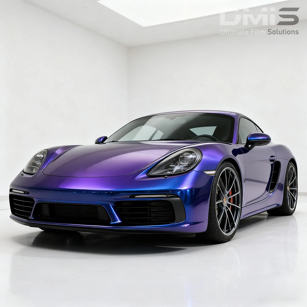 Elektro Optische Metallic Paars Blauw Auto Vinyl Wrap Voertuig Wraps Auto Wrapping Film