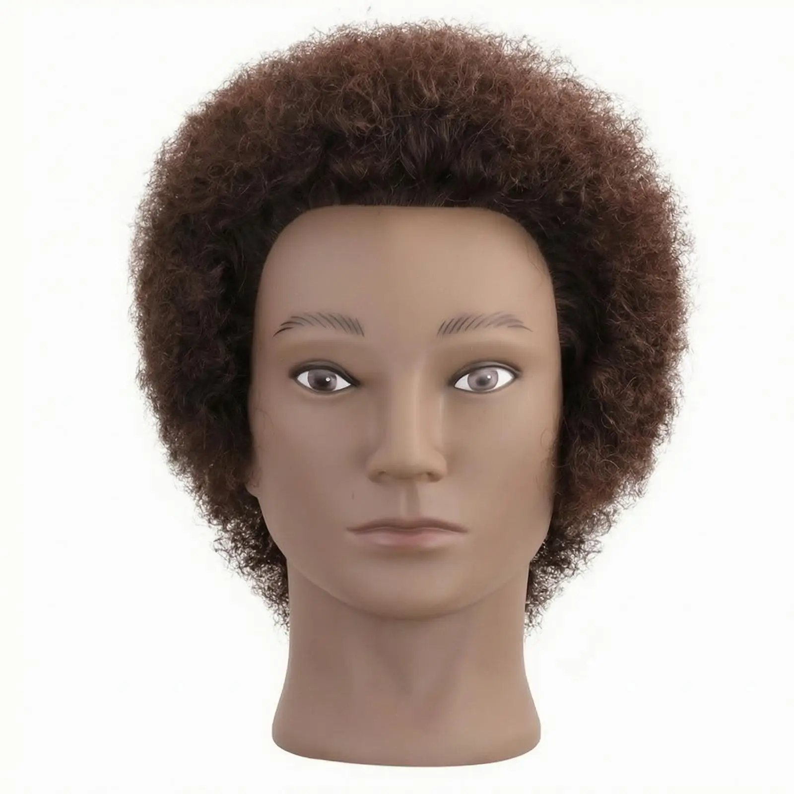 Styling Mannequin Heat Styling Afro Curly Mannequin Head with Authentic Hair