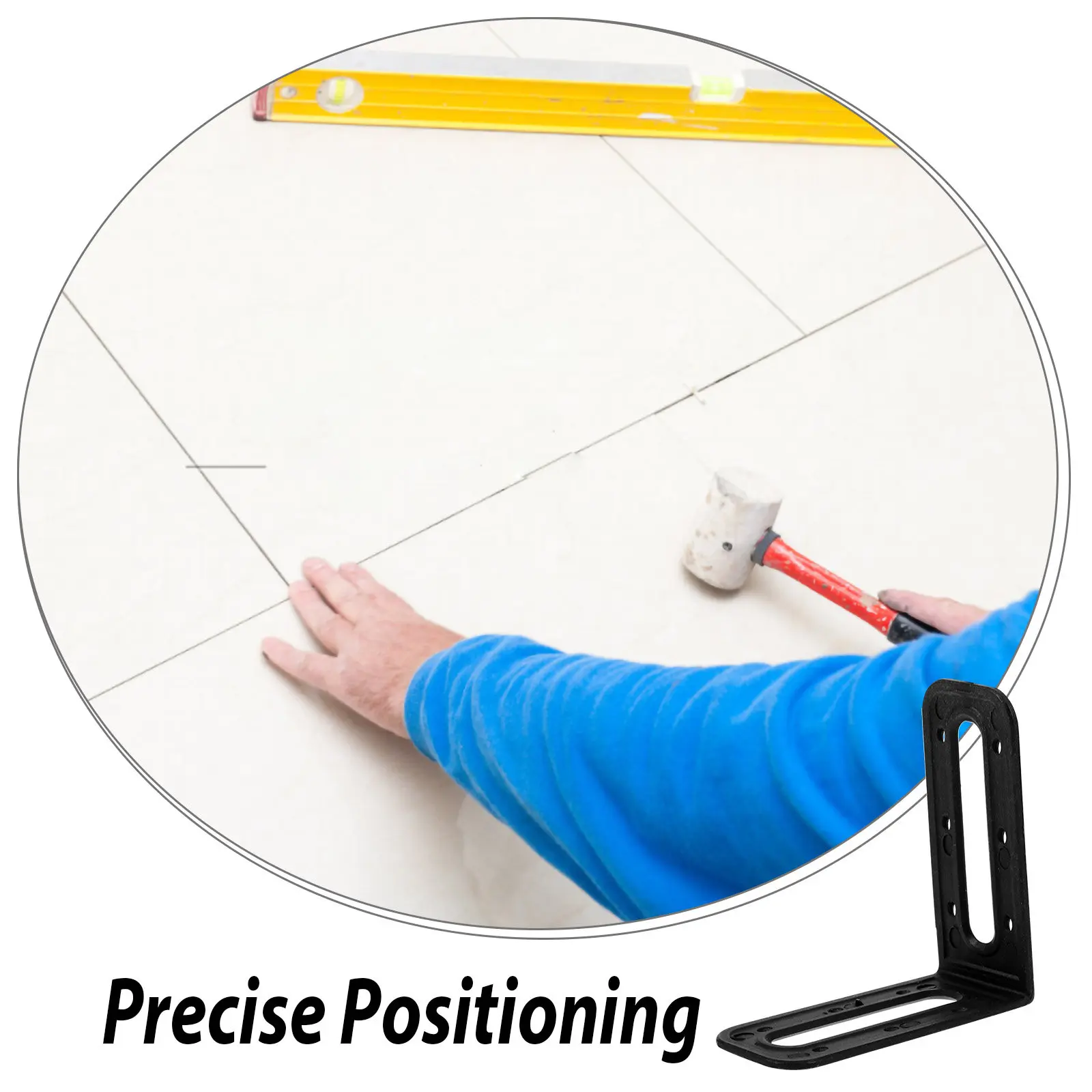 Ceramic Tile Leveling Spacers 25Pcs Right Angle Fixer Multifunctional Installation Aid Precise Positioning
