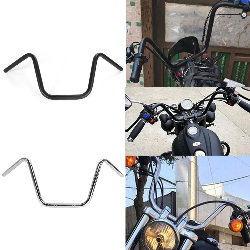 22mm 25mm Super High Motorbike Handlebar Vintage Motorcycle Handle Accessories for Triumph Bobber Sportster Scooter Chopper