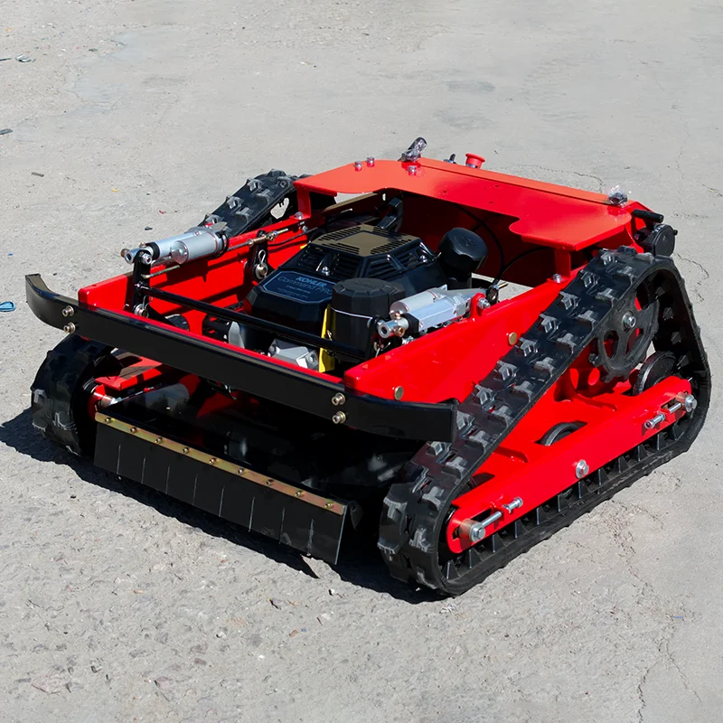 

Customized 800mm 1000mm CE EPA Diesel Engine All Terrain Agriculture Rubber Remote Control Robot Flail Lawn Mower