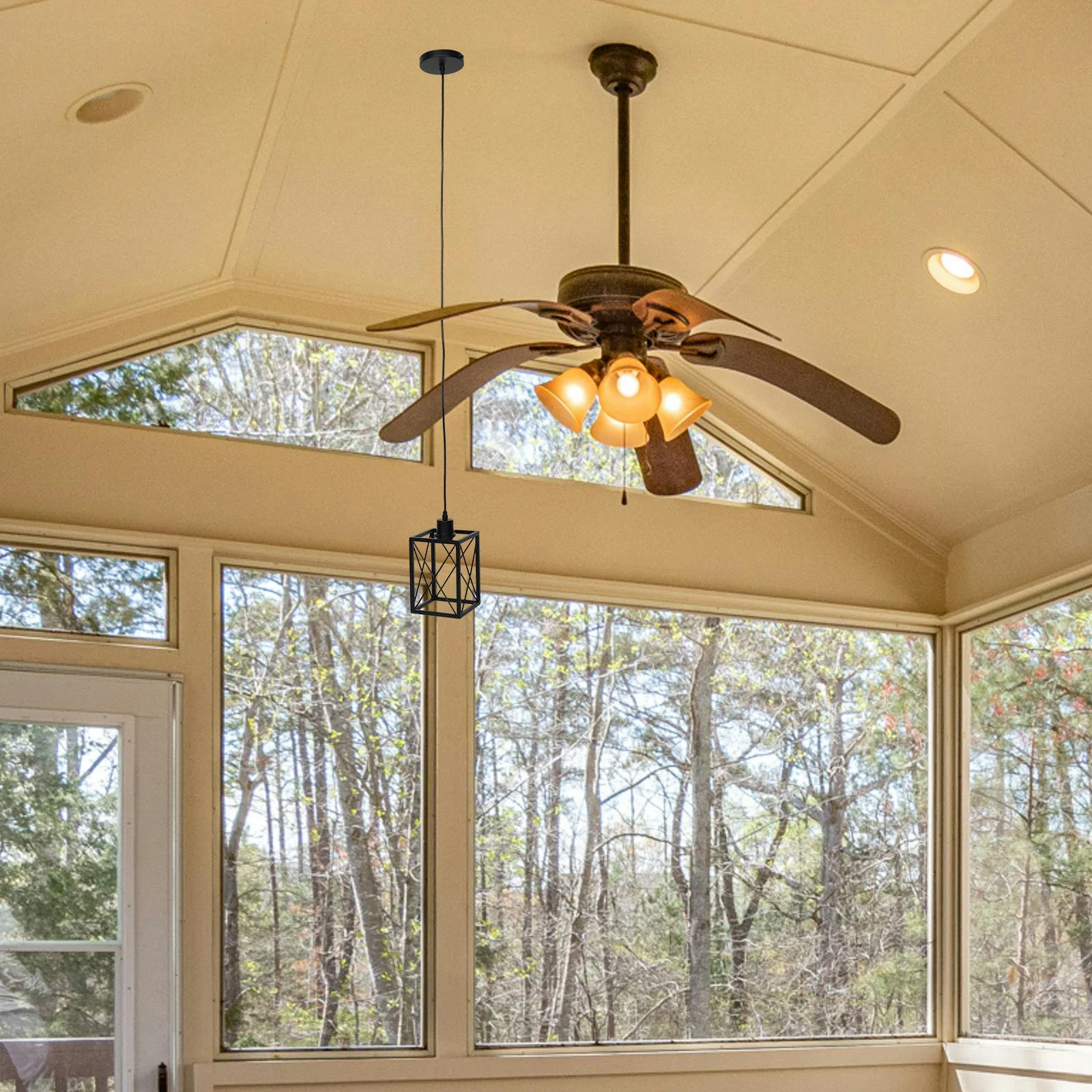 

Adjustable Chandeliers Hanging Lanterns Dining Room Light Fixture Entryway Ceiling Glass Kitchen Farmhouse